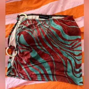 PrettyLittleThing Zebra Print Skirt